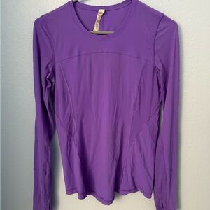lululemon athletica Upf Purple Long Sleeve Top size 4